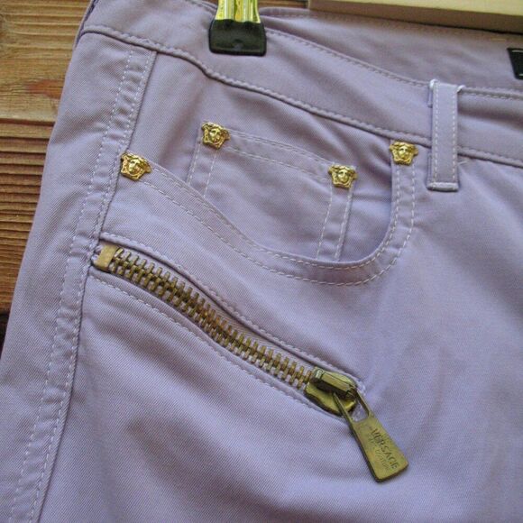 NWT  Y2K Versace Jeans Couture Low Rise Cropped Jeans - Picture 5 of 13